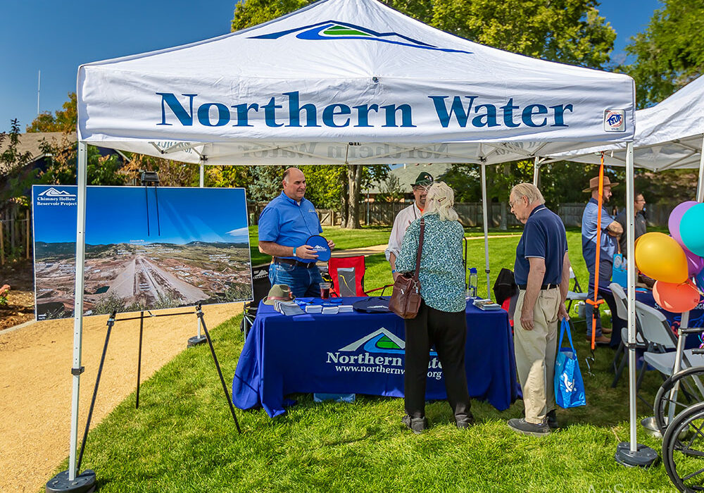 IMG_9546_CC_web Northern Water booth at Berthoud Oktoberfest, showcasing community water projects and engaging with festival attendees.