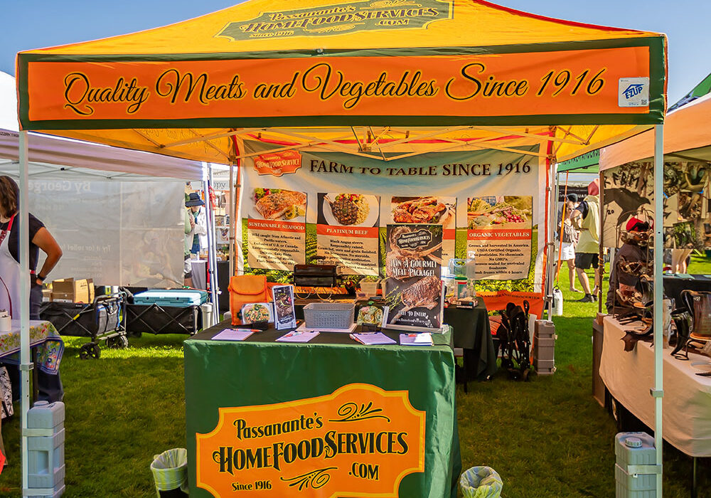 IMG_9590_CC_web Passanante’s Home Food Services vendor booth at Oktoberfest featuring farm-to-table meats and vegetables.